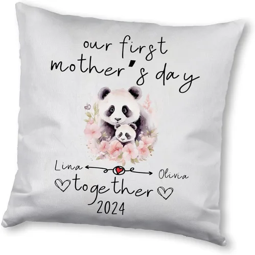 Miniatura 11 de Mother's Day Panda, Personalised Pillow Case Decor for Home, Present for Mom, Grandmother, for Her