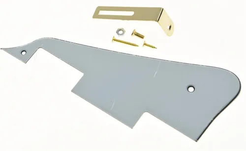 Miniatura 65 de KAISH Golpeador de guitarra LP blanco envejecido de 3 capas con soporte cromado para Epiphone Les Paul