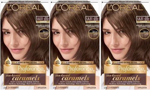 Miniatura 31 de L'Oreal Paris Superior Preference Fade-Defying + Shine - Tinte permanente para el cabello, rubio rosado medio 8RB, paquete de 1, tinte para el 8RB