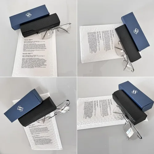 Miniatura 8 de K.LAVER Lentes de lectura bifocales fotocromáticos con bloqueo de luz azul para hombres y mujeres, gafas de sol sin montura de transición