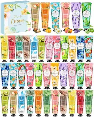 OFUN Paquete de 40 unidades de crema de manos para mujer, mini loción tamaño de viaje para plantas de manos secas agrietadas, fragancia para el