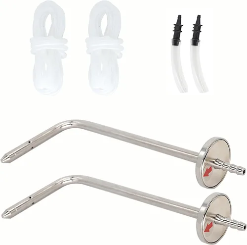 Kit de sondas de presión estática para HVAC, 2x tubos estáticos con imán, 2x tubos blandos de silicona (1.8m), 2 adaptadores/conexiones de tubo