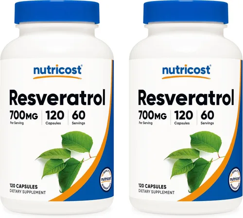 Miniatura 6 de Nutricost Resveratrol 0.017 onzas; 120 Cápsulas – 50% Trans-Resveratrol, 1