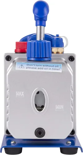 Miniatura 10 de VEVOR 3CFM 1/4HP Bomba de vacío de aire de una sola etapa HVAC R134a R12 R22 R410a Kit de refrigeración para A/C. Juego de manómetros de colector AC