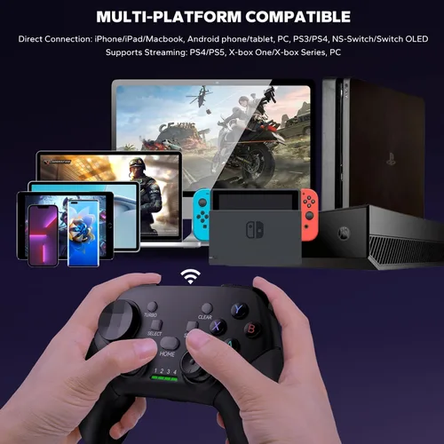 Miniatura 2 de Megadream Wireless Mobile Gaming Controller Gamepad for iPhone/Android/iPad/PC/Switch/PS4/iPad Joystick with Phone Holder, Supported Cloud Game