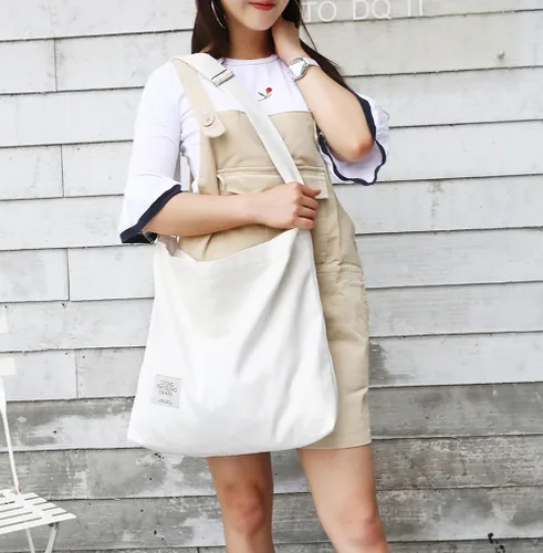 Miniatura 173 de Covelin - Bolsa de hombro informal de lona para mujer, estilo bohemio y retro, bolsa de mano, bolso cruzado, tamaño grande