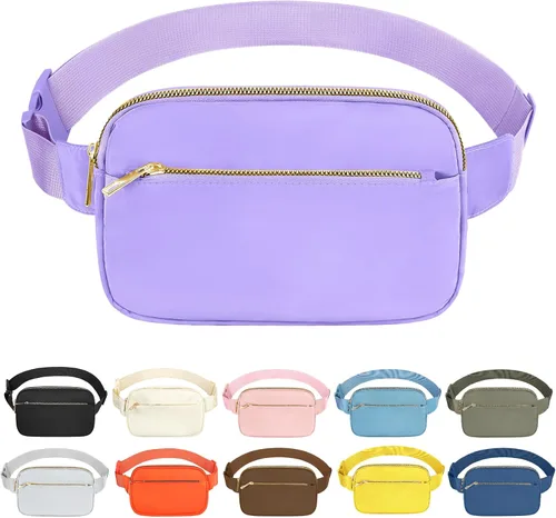 Miniatura 7 de Bolsa de Cintura Frenou Riñonera de Moda para Mujeres y Hombres, Riñonera con Correa Ajustable para Regalo, Riñonera para Viaje, Correr, Senderismo