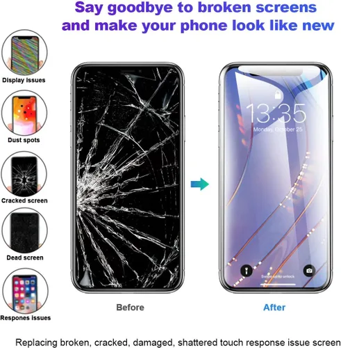 Miniatura 5 de EFAITHFIX para iPhone XS MAX Reemplazo de Pantalla LCD de 6.5 Pulgadas, Ensamblaje de Visualización, Pantalla Táctil 3D, Digitalizador con Kit