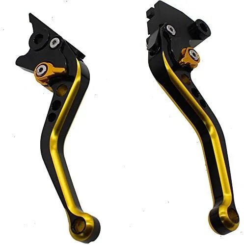 FXCNC Racing Short Billet - Palanca de embrague de freno ajustable para motocicleta de doble color, compatible con YZF R3 R25 2013-2020, MT-03 MT-25