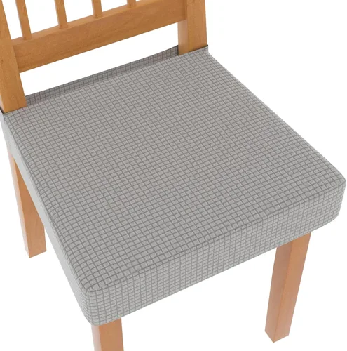 Miniatura 15 de Juego de 4 fundas elásticas para sillas de comedor, fundas para sillas de comedor con estampado floral, fundas para asientos de sillas con estampado