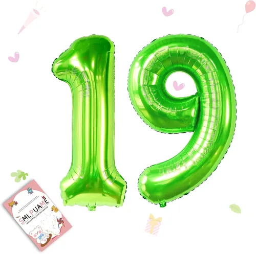 Miniatura 66 de Globos de números de 40 pulgadas del 0 al 9 dorados grandes del número 0, globos digitales para suministros de decoración de celebración de fiesta