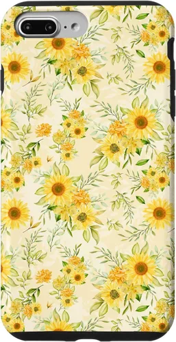 Miniatura 12 de Cute Sunflower Pattern Yellow Pastel Flower Case for iPhone 16