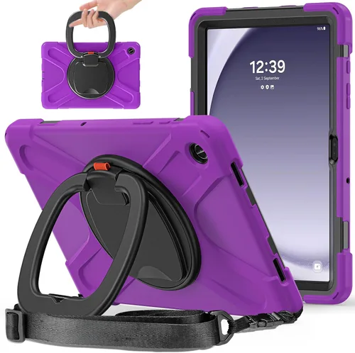 Miniatura 68 de 360 Rotation Case for Galaxy Tab ActivePro/Tab Active4 Pro/Active 5 Pro 10.1" Sturdy Cover Rotate Ring Stand Shoulder Carrying Strap Hand Strap