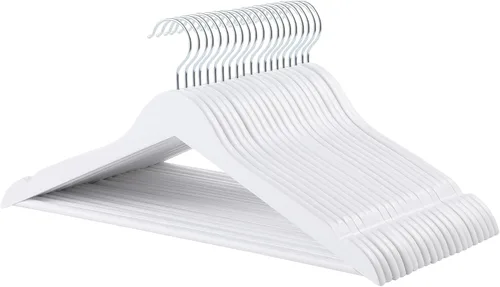 Miniatura 15 de Amazon Basics Perchas de madera para trajes, paquete de 30, color negro