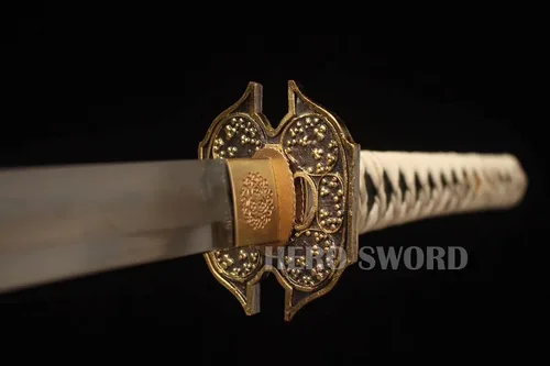 Miniatura 4 de Samurai Katana Espada japonesa hecha a mano, práctica, acero al carbono 1095, templada, espiga completa, muy afilada, cuchillo listo para combate