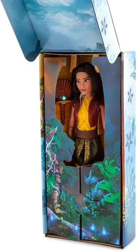 Miniatura 3 de Disney Store - Muñeca clásica oficial de Raya de Raya y el Último Dragón, de 11 ½ pulgadas, incluye cepillo, juguete totalmente articulado en un