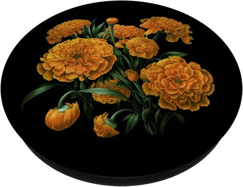 Miniatura 2 de Flores de caléndula, diseño de ramo floral PopSockets PopGrip intercambiables