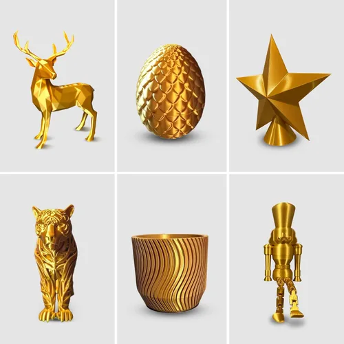 Miniatura 8 de GEEETECH Filamento PLA de color dorado sedoso de 0.069 libras, filamento de seda brillante para impresora 3D, carrete de 2.2 libras, precisión