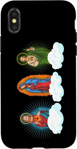Miniatura 5 de iPhone 11 Pro Max Jesús, Virgen María y San Judas Tadeo En Nubes Caso