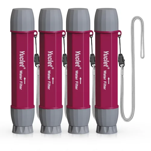 Miniatura 11 de Yuclet YWF01 Popote de Filtro Personal para Bebidas de Supervivencia, Purificador de Agua Portátil, Sistema de Filtración, Equipo y Suministros