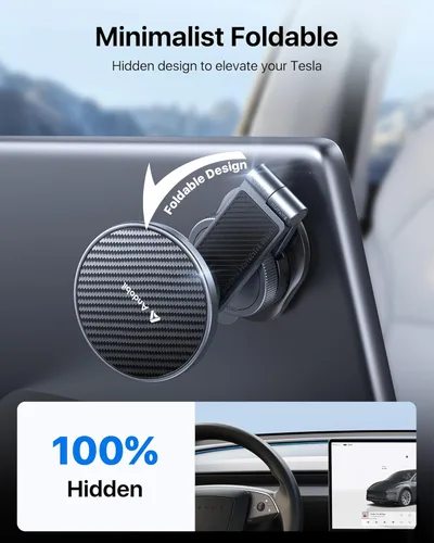 Miniatura 5 de andobil 3rd Gen Tesla Phone Mount 【Upgrade Adhesive & Upgrade Stongest Magnet】 Phone Holder for Tesla New Model Y Juniper Model 3, 360° Adjustable