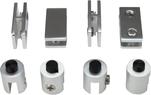 Miniatura 3 de Celestial DIY - Kit de conectores centrales de protección contra el viento, kit de conectores de vidrio templado, 4 conectores rectos y 4 pies