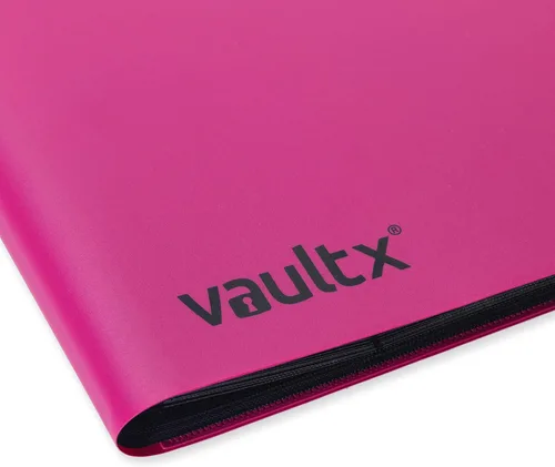 Miniatura 4 de Vault X Carpeta estándar de 12 bolsillos con correa, capacidad para 480 tarjetas coleccionables en 20 páginas de carga lateral (rosa)