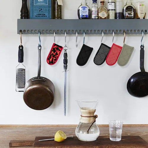 Miniatura 6 de Evoio Fundas de mango de sartén de hierro fundido, fundas para mango de olla, resistentes al calor, resistentes al calor, fundas para mango Negro