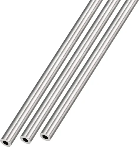 METALLIXITY Tubo de acero inoxidable 304 (0.118 in de diámetro exterior x 0.031 in de pared T x 9.843 in de largo), 3 piezas, tubo recto - para