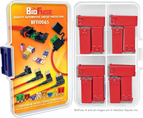 Miniatura 2 de Juego de fusibles de cartucho de 12 piezas JCASE 50A. Se adapta a la mayoría: Nissan, Toyota, Chrysler, Dodge, Chevy, GM y Ford