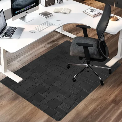 Miniatura 11 de Tapete para silla de oficina para suelo duro, tapete para silla de computadora de 48 x 36 pulgadas, protector de suelo de escritorio multiusos