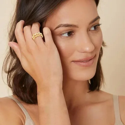 Miniatura 11 de Regalos para hija de mamá, anillo de circón de doble onda, anillos de madre e hija, artículos de moda, regalos de cumpleaños, Navidad, 2025