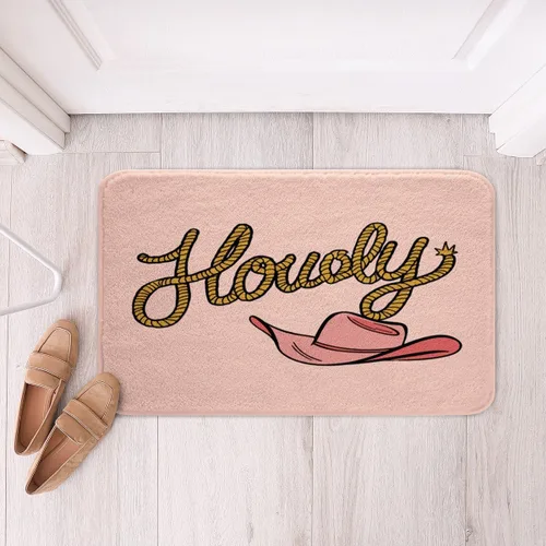 Miniatura 37 de Feelyou Tapetes de baño estampados, con patrón de sombrero occidental, para niños y niños, vaquera rosa, para ducha, accesorios de baño abstractos