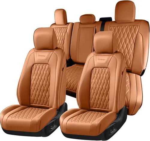 Miniatura 13 de Coverado Funda de asiento de cuero, ajuste personalizado para fundas de asiento Ford F150, fundas de asiento para camioneta Ford F150 impermeables