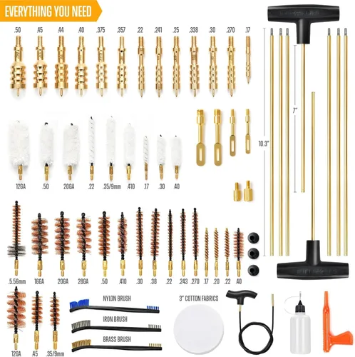 Miniatura 3 de GLORYFIRE Elite Kit de Limpieza de Armas, Kit de Limpieza Universal para Pistola, Escopeta y Pistola con Todos los Cepillos de Latón de Alta Gama