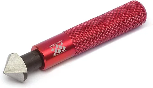 Miniatura 9 de AFA Tooling - Herramienta de desbarbado y 2 escariadores manuales avellanados con 10 cuchillas - Funciona en metal, resina, tubos de PVC, cobre