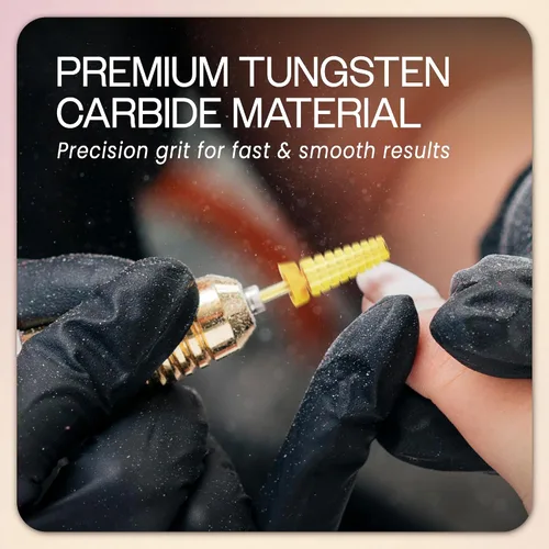 Miniatura 4 de PANA Broca de Carburo para Uñas 5 en 1 – Rotación Bidireccional para Uso con Ambas Manos Izquierda y Derecha – Eliminación Rápida de Acrílico o Gel