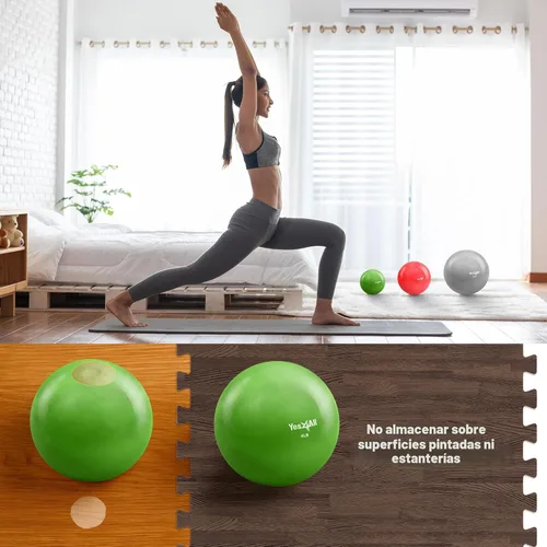 Miniatura 4 de Yes4All - Bolas de tonificación con peso para ejercicio, bolas medicinales suaves para ejercicio, pilates, yoga, equilibrio, flexibilidad, 2-10 G.