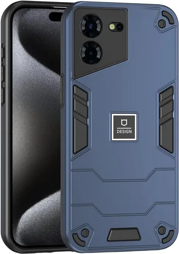 Miniatura 446 de Funda compatible con Huawei Y9 Prime (2019), compatible con Huawei Y9 Prime (2019) 4G STK-L21 2 en 1 [PC duro + TPU], funda de teléfono azul