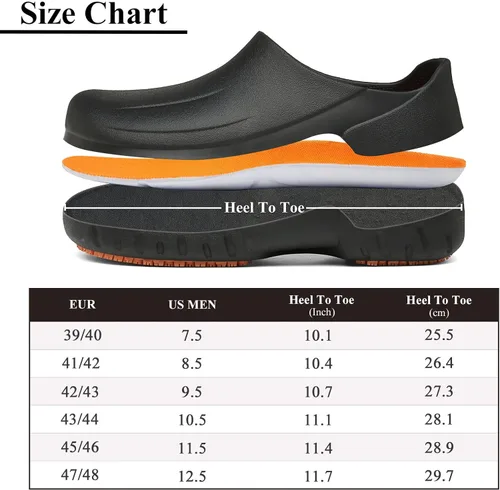 Miniatura 2 de Men's Non Slip Work Shoes for Chef, Oil Resistant Chef Shoes for Men, Food Service Shoes for Restaurant, Zapatos de Cocina para Hombres