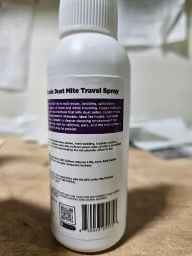 Miniatura 4 de Hygea Natural Spray de viaje para matar ácaros del polvo, ayuda a eliminar ácaros del polvo, ácaros de alfombras, ácaros de roedores, pájaros