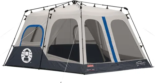 Miniatura 10 de Coleman Tienda de campaña instantánea para 4/6/8/10 personas con configuración de 1 minuto, tienda familiar grande con postes prefijados