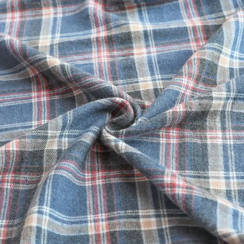 Miniatura 4 de Dubinik Flannel Shirt for Men Casual Button Down Work Soft All Cotton Lightweight Flannel Mens Plaid Shirts Long Sleeve