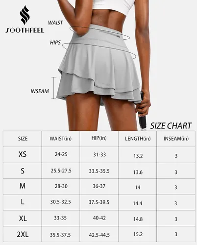 Miniatura 7 de Falda de tenis plisada para mujer con pantalones cortos, 4 bolsillos, cintura alta, para entrenamiento, correr, atletismo, golf, faldas para mujer