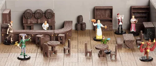 Miniatura 6 de Monster Adventure Terrain- Paquete de expansión de 50 piezas de azulejos de hierba, pintado a mano de 1 x 1, juego de azulejos, fácil de ajustar