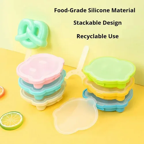 Miniatura 3 de Paquete de 2 moldes de silicona para hacer paletas de helados, moldes de helado congelados, accesorios de cocina, leche materna de fácil liberación