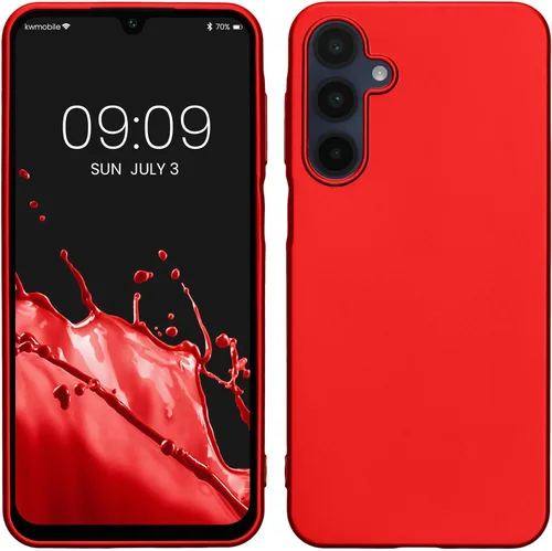 Miniatura 169 de kwmobile Funda compatible con Samsung Galaxy A23 4G / 5G - Funda de silicona TPU metálica suave y delgada - Rojo oscuro metálico