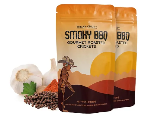 Miniatura 8 de Tricky Cricky Bocadillos Comestibles de Grillo con Sabor para Humanos – Cultivados en Estados Unidos – Snacks Gourmet Únicos y Saludables