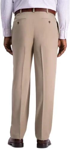 Miniatura 3 de HAGGAR Cool 18 Pro Classic Fit Flat Front Casual Pant Regular y Big & Tall