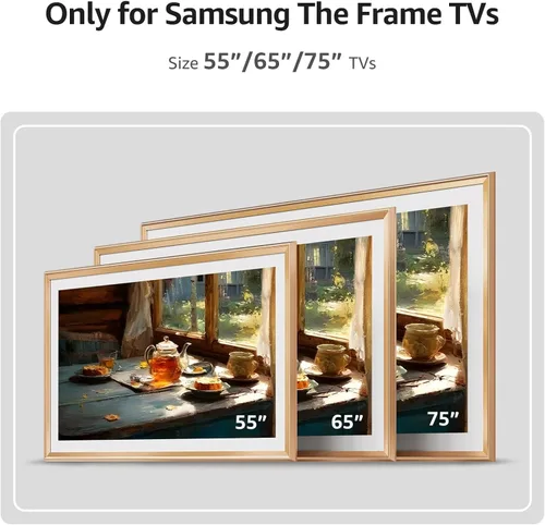 Miniatura 4 de Aleación de chip de color de muestra de oro cobrizo, marco de TV bisel de aleación Deco solo para televisores Samsung The Frame, compatible